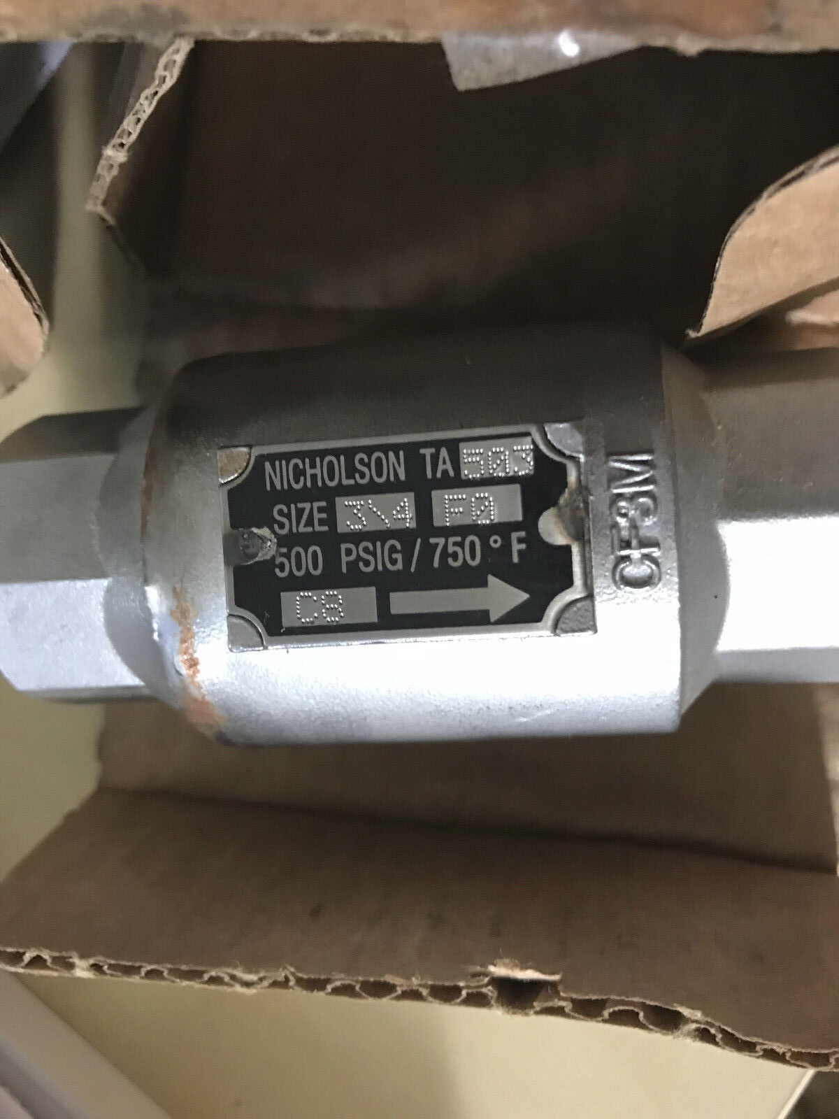 New 3/4" Npt Nicholson Ta503,Spence Ta 503 Thermo Dynamic Steam Trap 600,Al,Cu