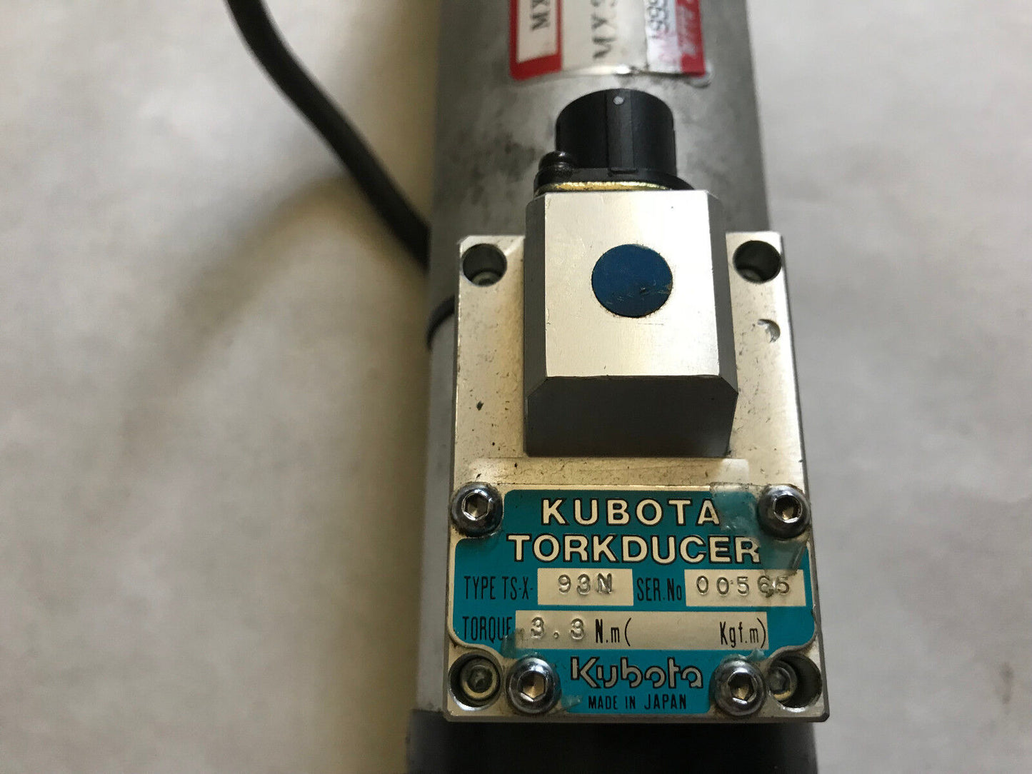 Kubota Ts-X 93N,3.3Nm,Seiko,Torkducer,Sinano Nutrunner Mx301-Tu01-H,5Da06-7Ss,Ah