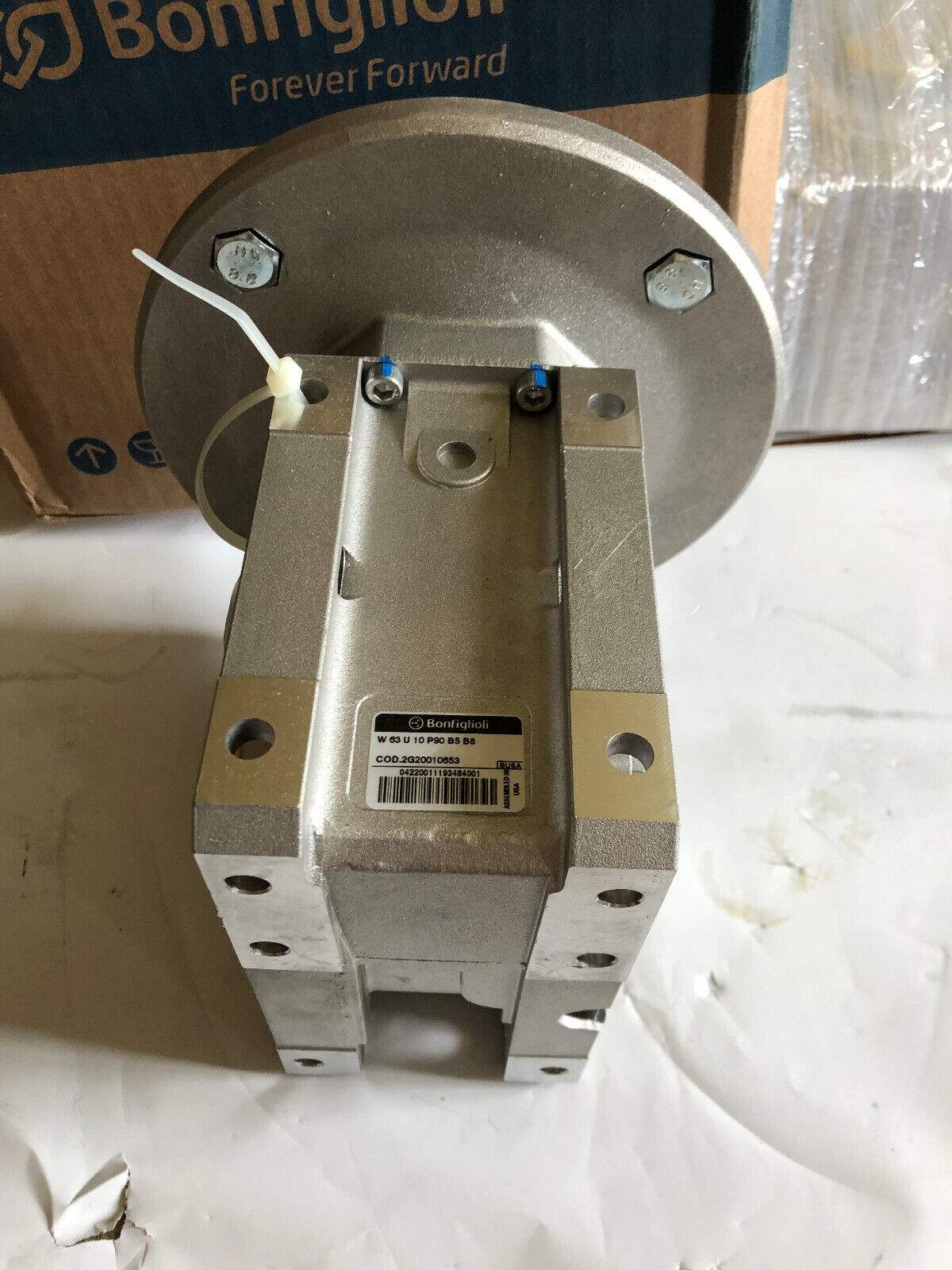 New Bonfiglioli W63u10p90b5b8 Gear Box,W 63 U 10 P90 B5 B8,Cod.2G20010653,Am