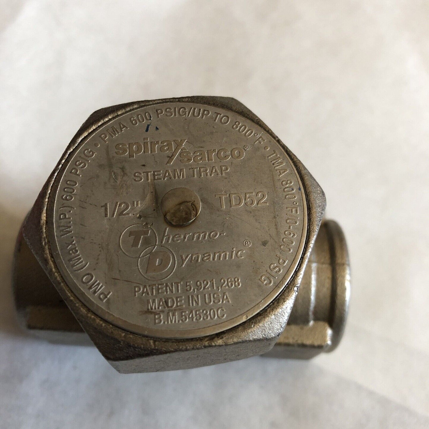 New 1/2" Spirax Sarco Td52 Steam Trap,Bm 54530C Thermo-Dynamic Steam Trap,Bt