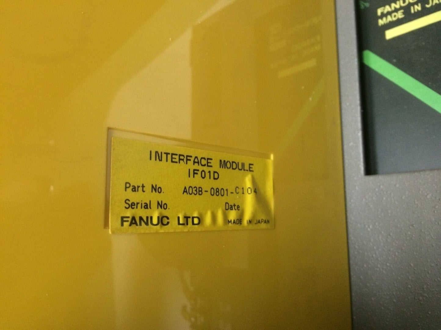 Fanuc Plc Module & Backplane Lot, Pt01a,Oa16d,Od64b,If01d,A03b-0801-C004,Be