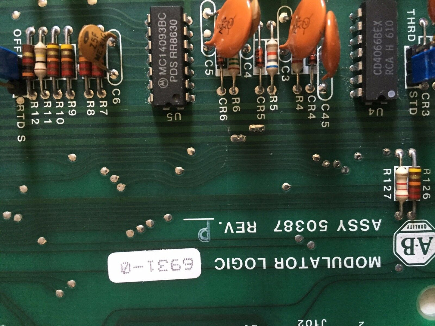 Allen-Bradley 50387 Rev P, Allen-Bradley Assy 50387 Modulator Logic Board,Ae,Tl