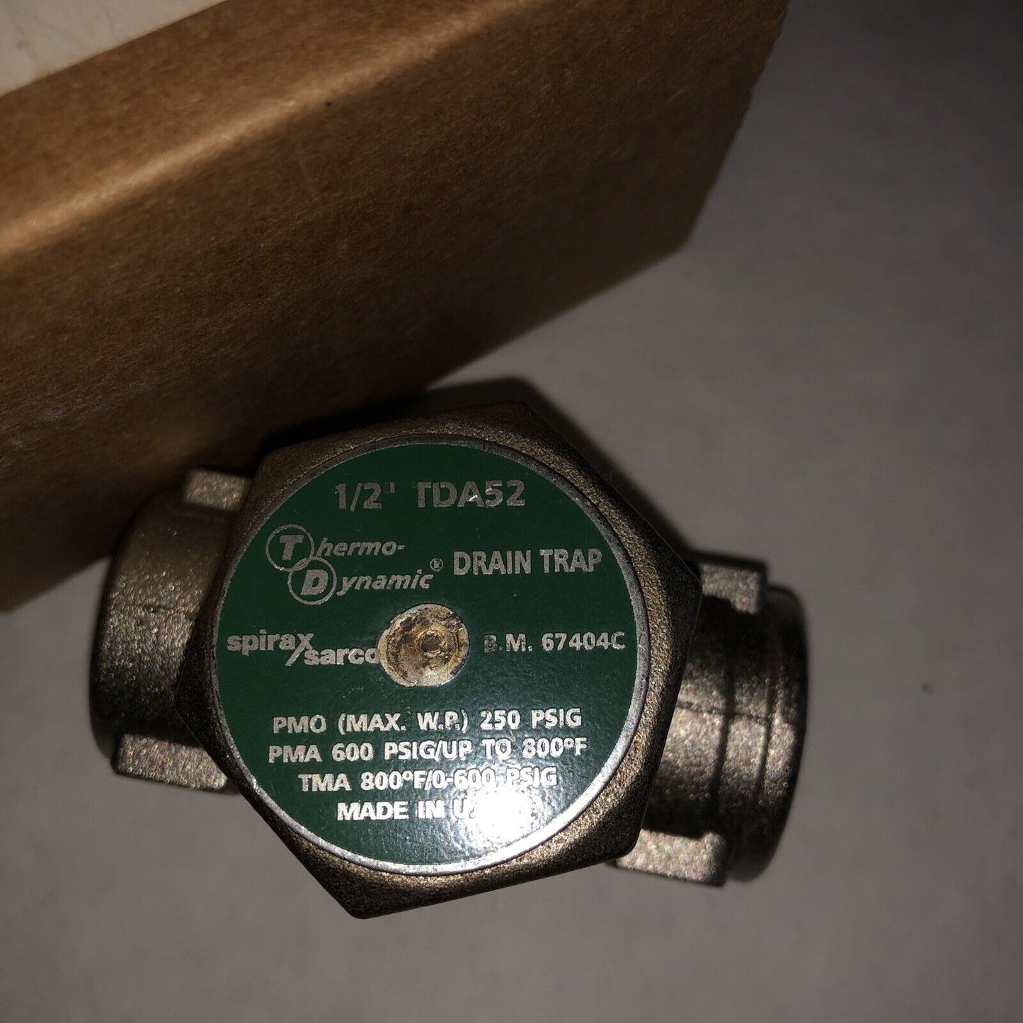 1/2” Spirax Sarco Tda52,1/2 Tda52 B.M 67404C Thermodynamic Drain Steam Trap,Bs
