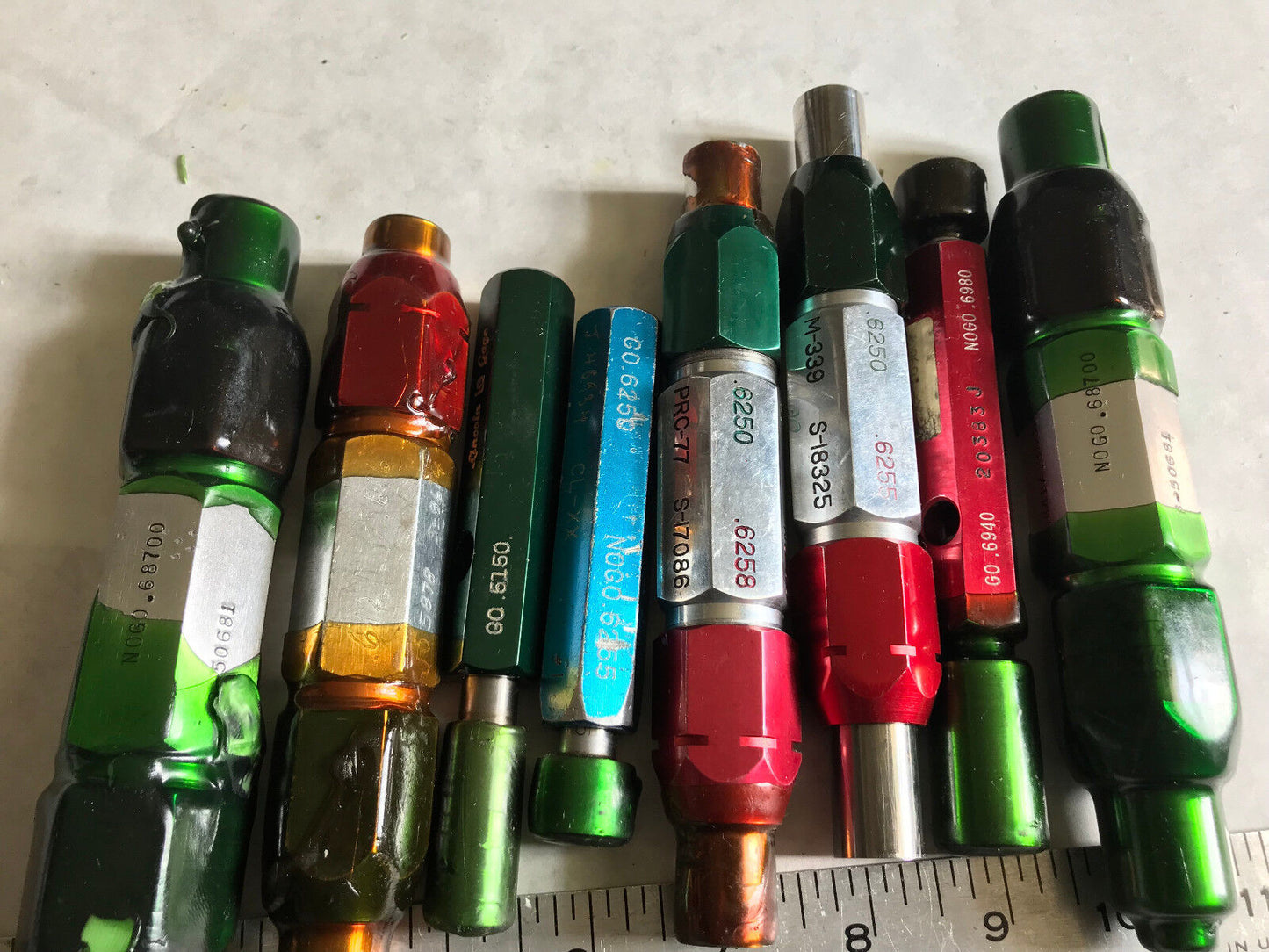 Lot Plug Gage Go Nogo Van Keuren .6841,68700,6940,6980,612,616,6250,6255,6258,Es