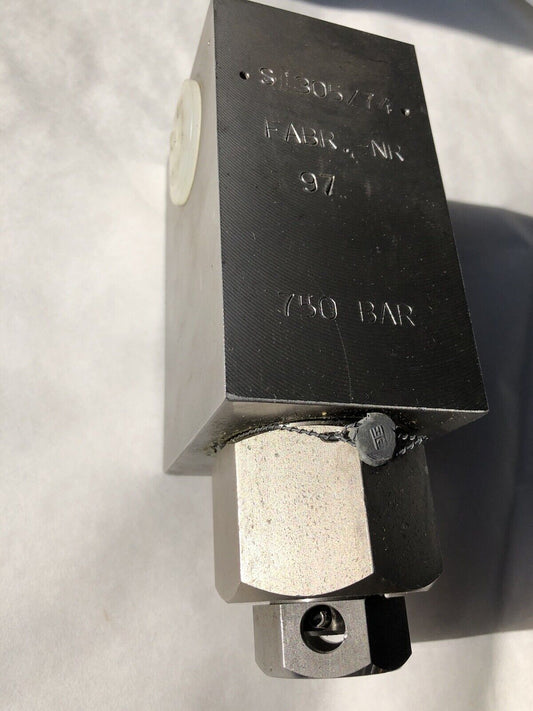 New Hauhinco S 305/74,S305/74 Hydraulic Solenoid Valve,750-Bar,3/4" Npt,94,97,Fl