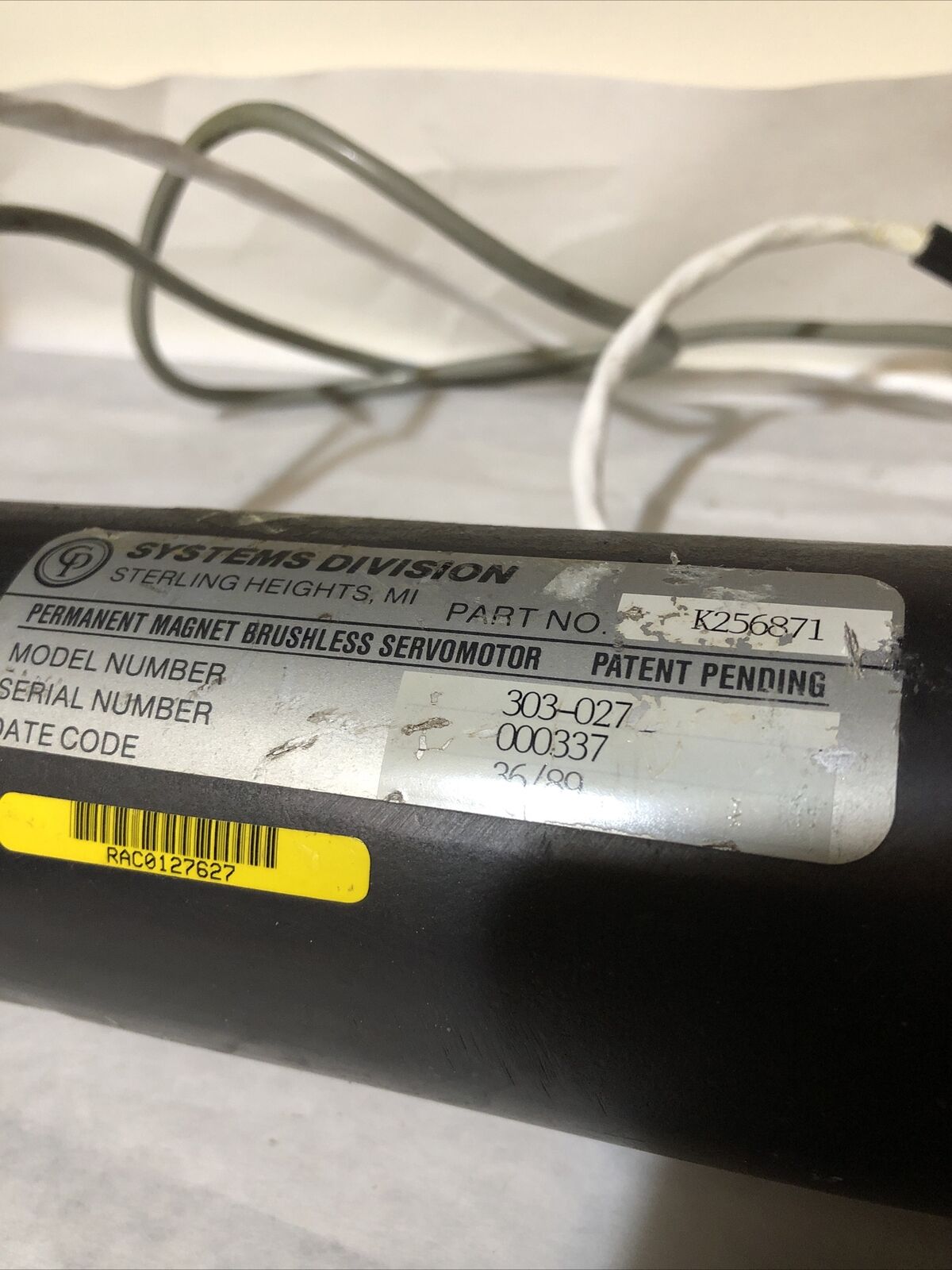 Afs Cp-126-02,3/8" Drive Nutrunner,Cp 303-027 Servo Motor,K-257583,K-256871,Be