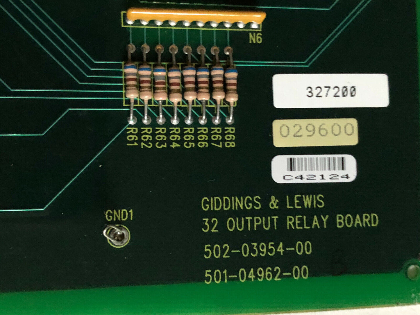 Giddings & Lewis 502-03954-00,501-04962-00, 32 Output Relay Board,Di
