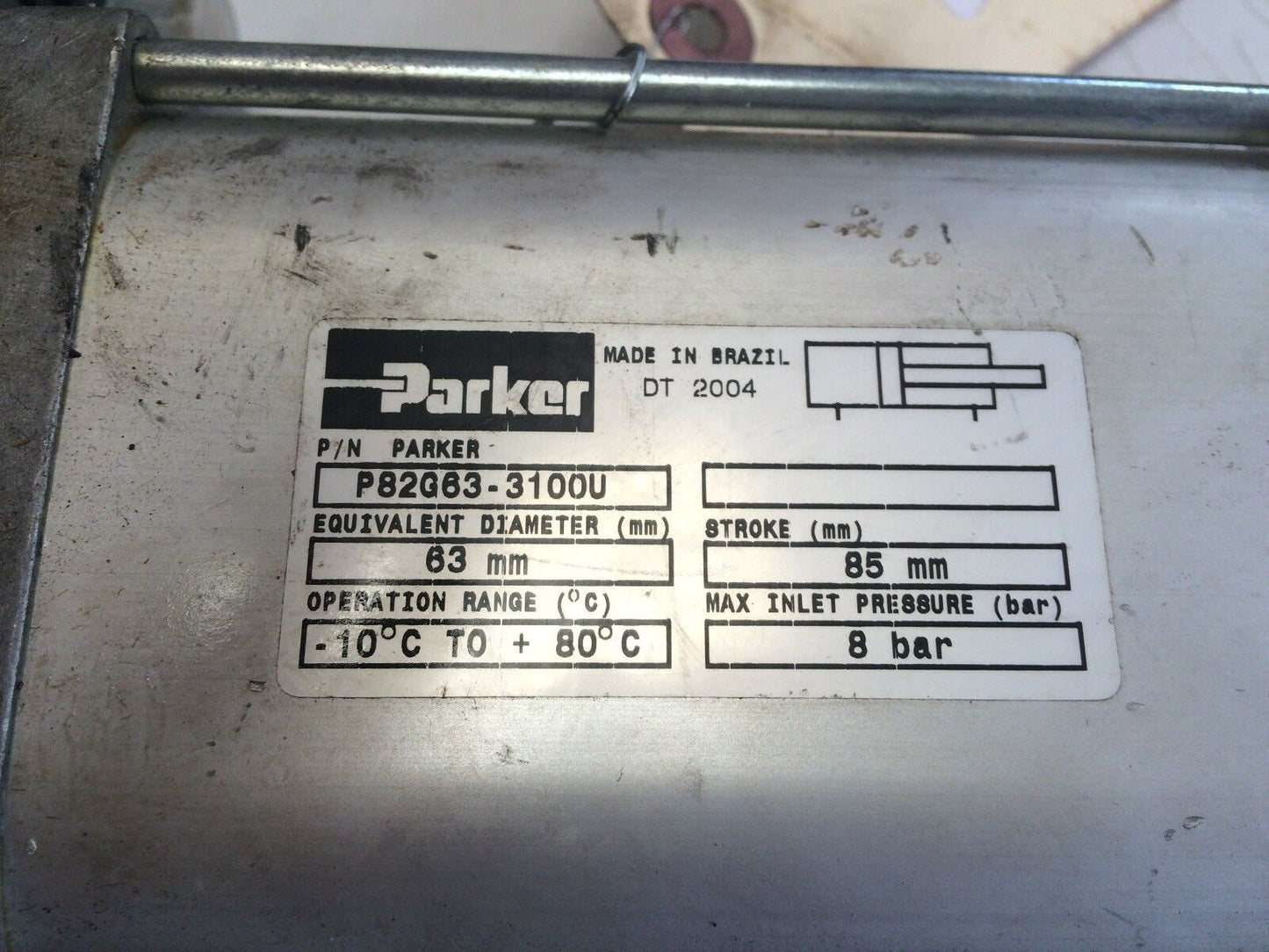 New Destaco 82G6n-631C905-008180A Clamp,Parker P82g63-3100U,  85Mm Stroke,Ad