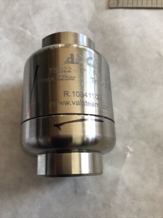 New Adca Tss22 1/2” Thermostatic Steam Trap 1/2" R.108411/22 Adcd Tss22,Ea