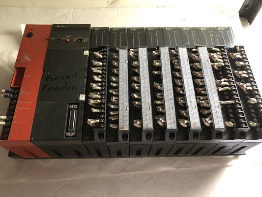 Mitsubishi A3cpu Melsec Plc System, With A61p, Ax11,Te