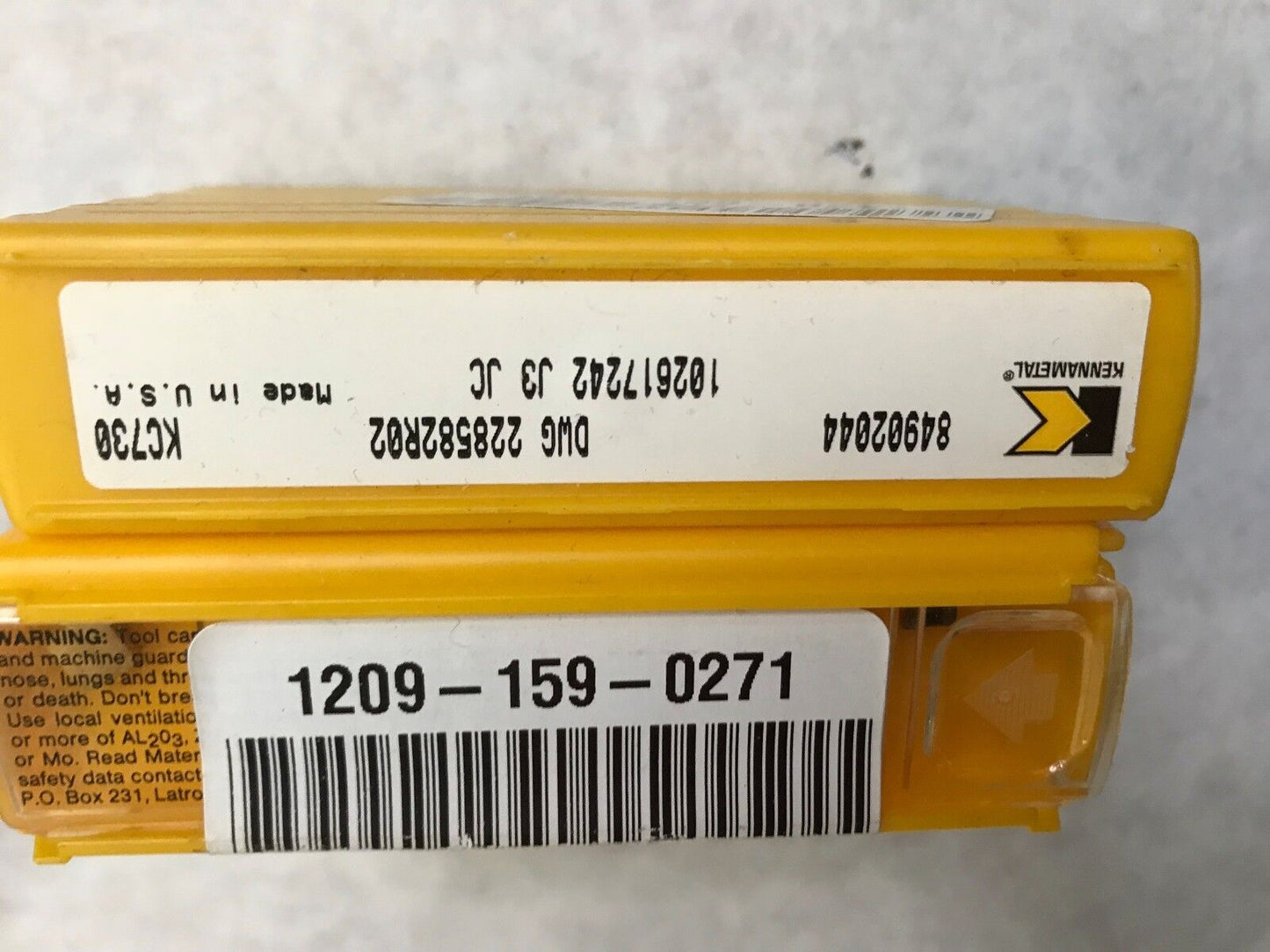 Lot 50 Kennametal Dwg 228582R02,84902044 Carbide Inserts Kc730,Ej