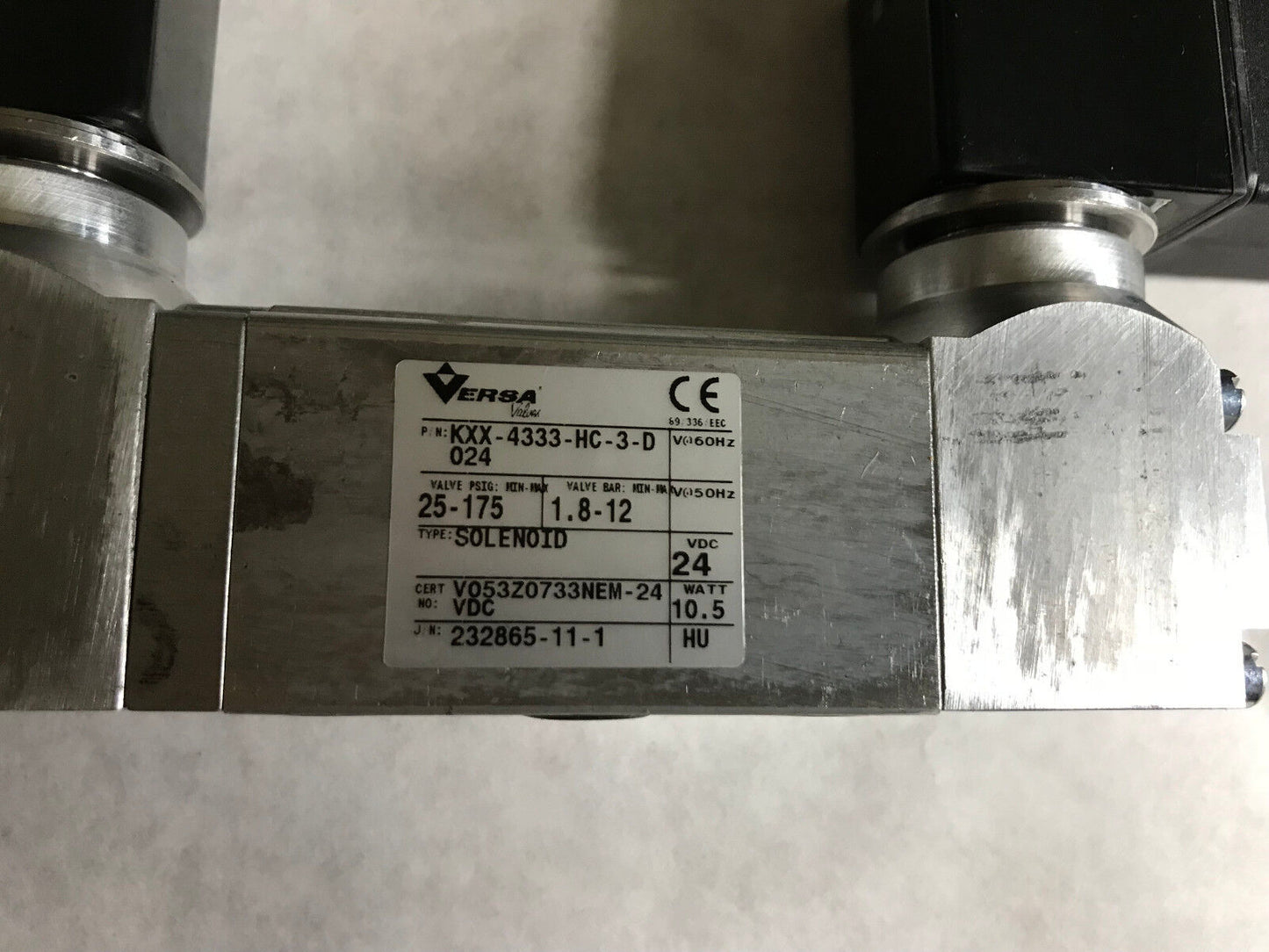 Versa Kxx-4333-Hc-3-D024 4Way Pneumatic Directional Valve Kxx-4333-Hc-3-D 024,Tn