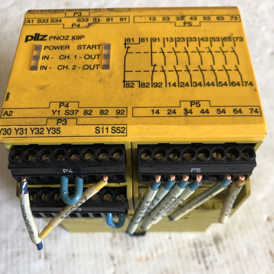 Pilz Pnoz X9p 24Vdc Safety Control Relay,24 Vdc,5.5 Watts,Eb