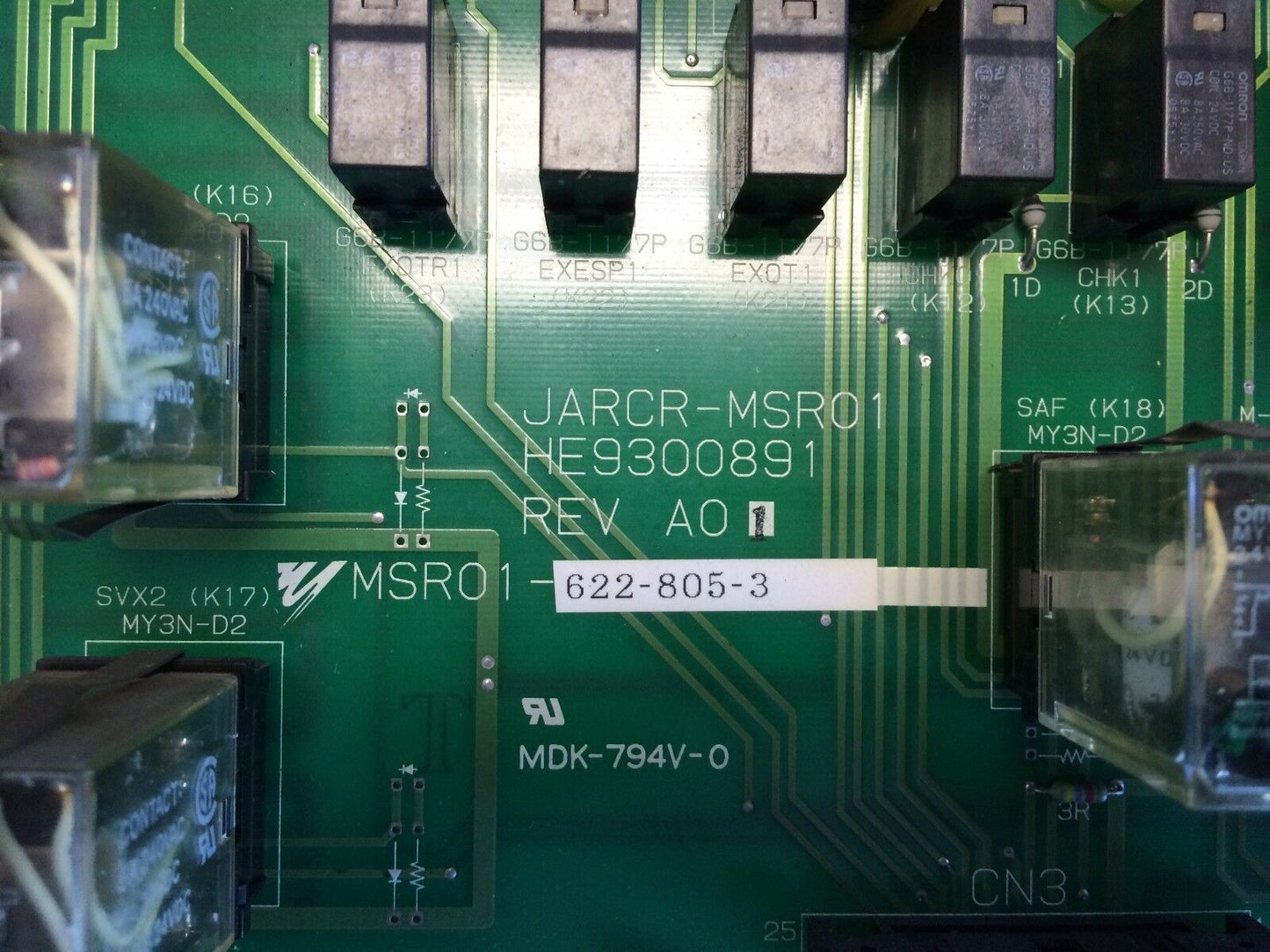 Yaskawa Jarcr-Msr01 He9300891,Msr01-622-805-3 Mdk794v Power Supply Board,Bm