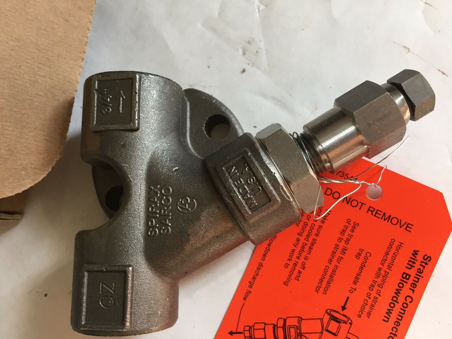 New 3/4" Npt Ss Spirax Sarco Epcp,A2045,A351 Cf8, Y Strainer Connector,Ce,Sl