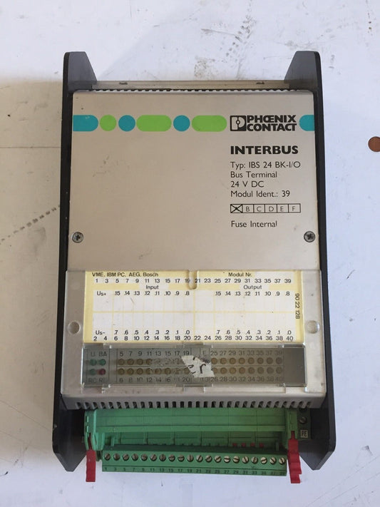 Phoenix Contact Ibs 24 Bk-I/O,Interbus Bus Terminal Module 24Vdc,By
