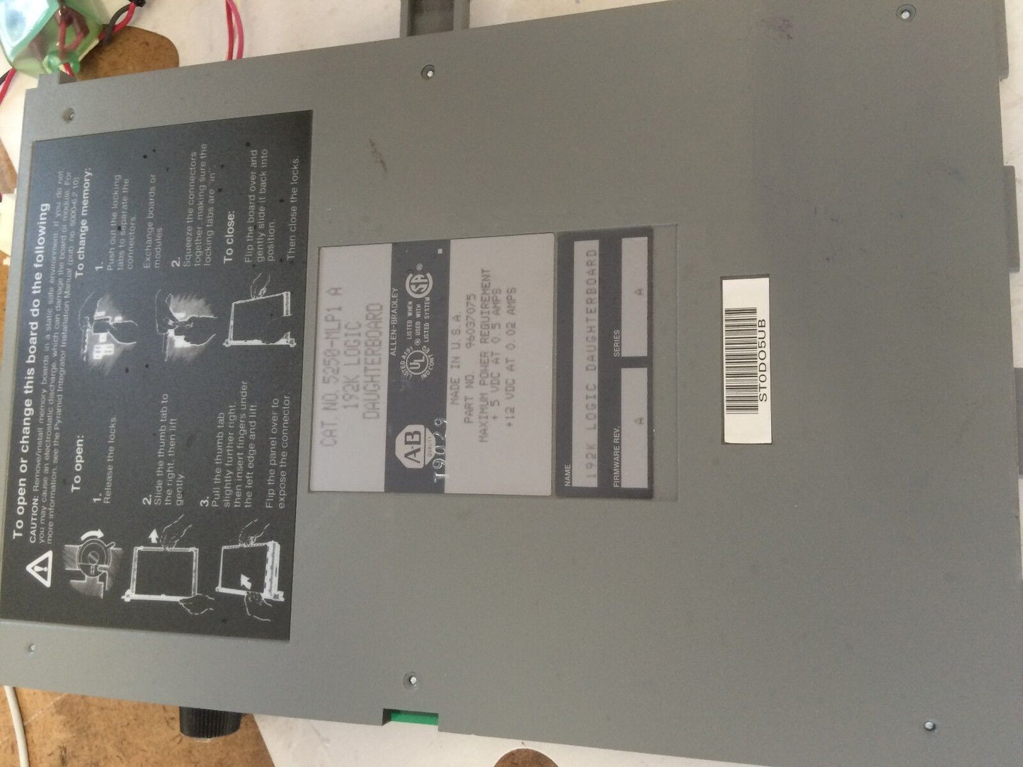 Allen Bradley  5250-Mlp1 A, 192K Logic Daughter Board,Sh