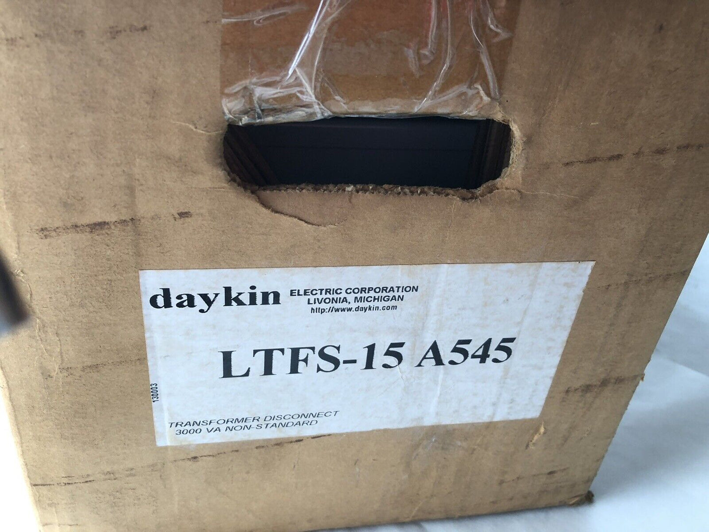 New Ltfs-15 A545 Daykin Transformer Disconnect 1Ph 120V Pri 6.9,Amps 25,Hb