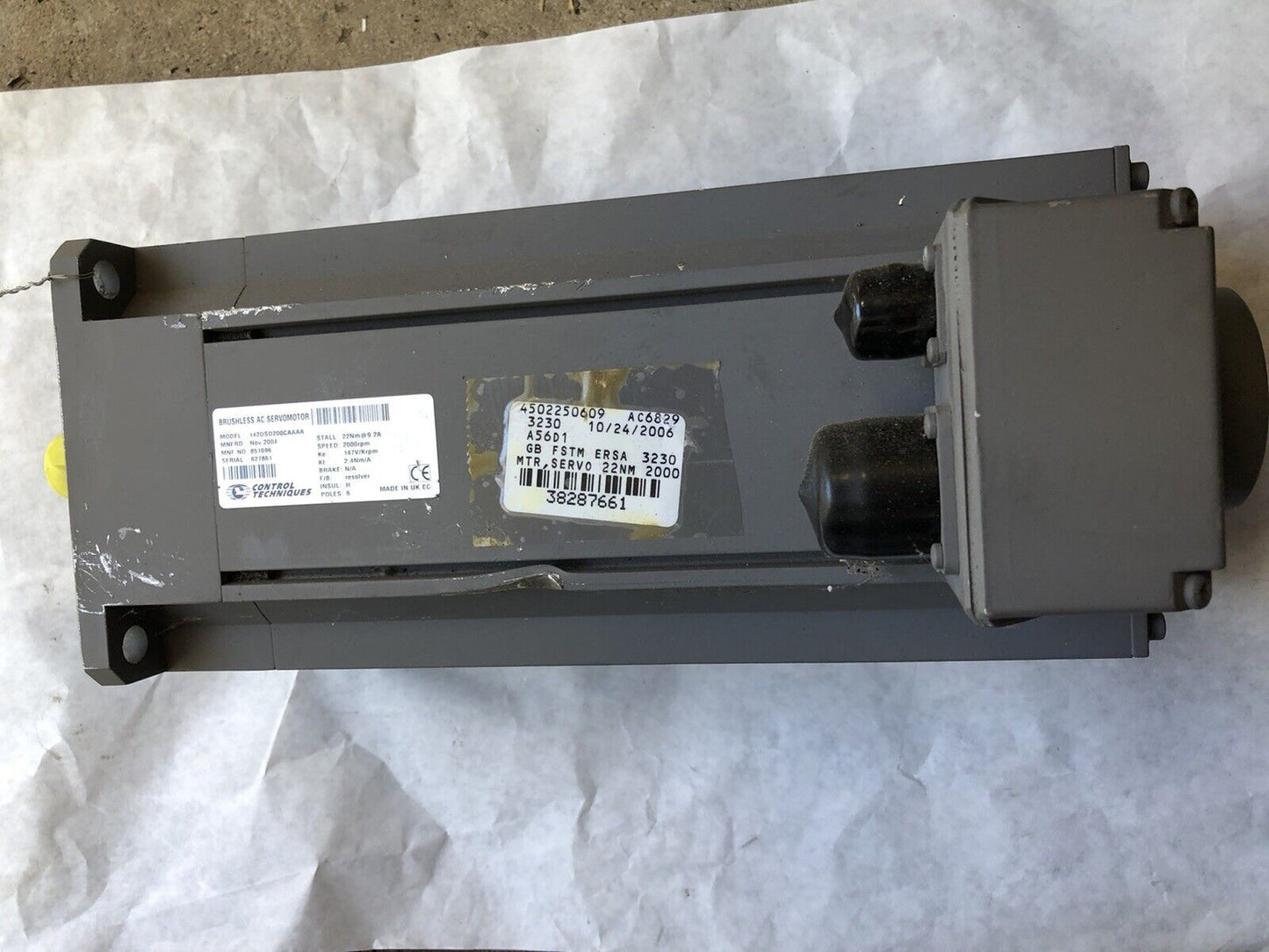 New Control Techniques 142Dsd200caaaa Ac Servo Mo,Dutymax Ds Motor, 147 Vac,Te