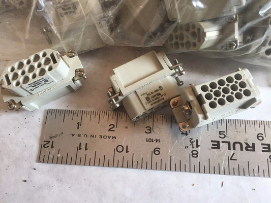 New Lot 2 Amphenol C146-10B015-000-2 600Vac Connector 250Vac-10/15Amp,An