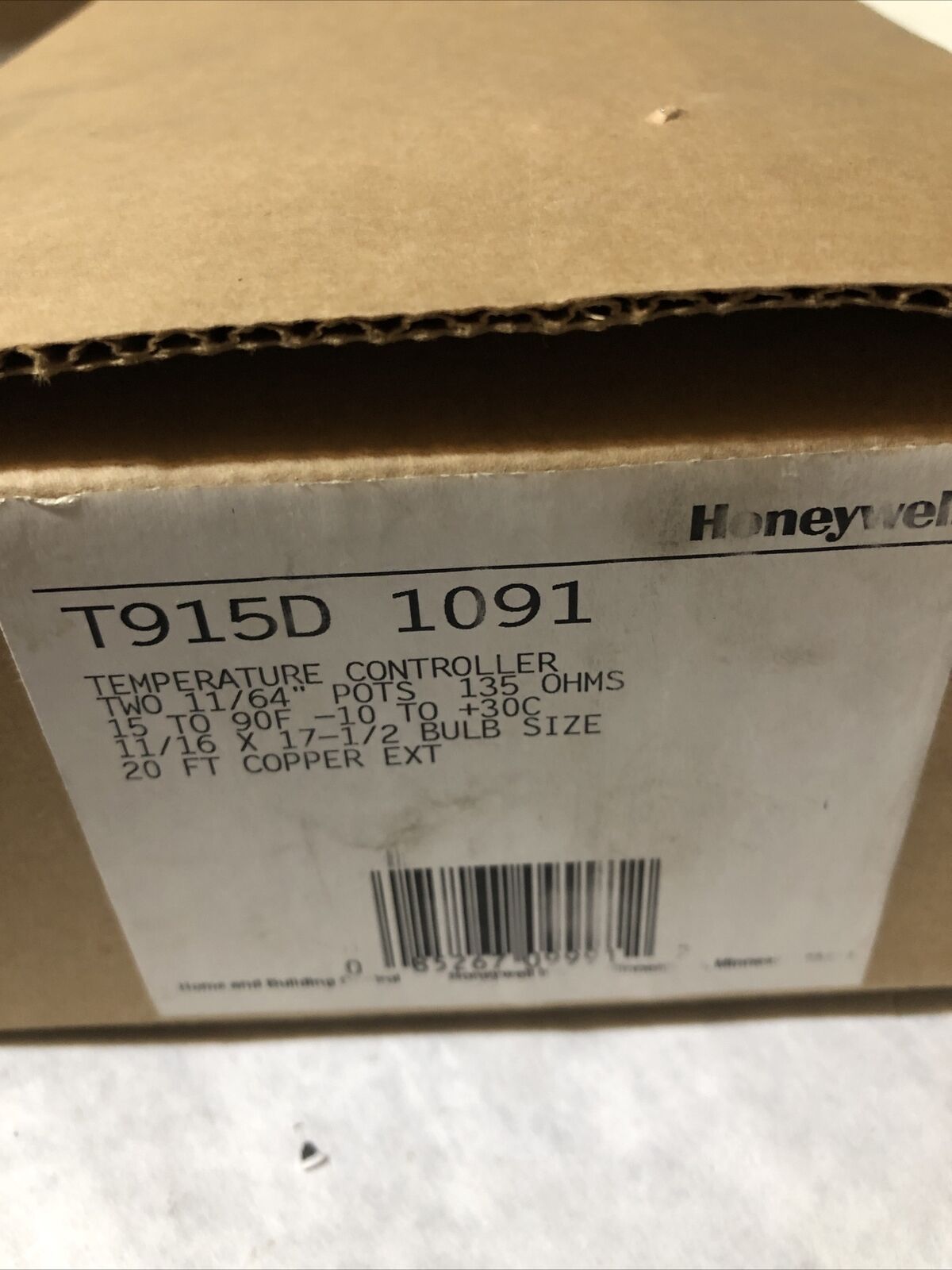 New Honeywell T915d 1091 Remote Proportional Temperature Controller D212556,Bv