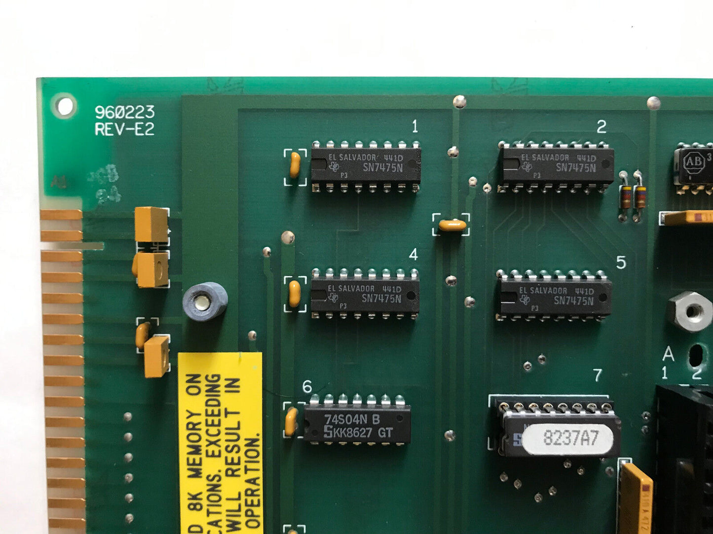 Allen Bradley 1772-Meb,960223 Rev-E2,966464 01,Ram Memory 16K Ram Plc-2/30,St