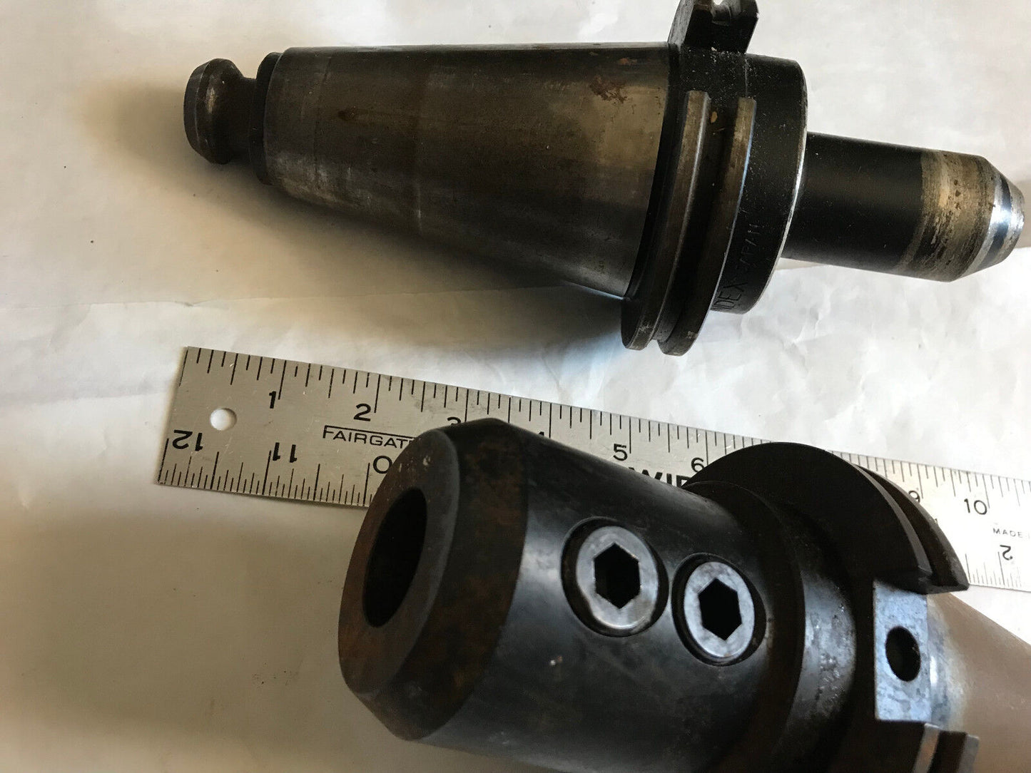 Lot 2 Mixed Lyndex Tool Holder Lot, 1/2" & 1" Bore Sizes, Cat-50 Used,Sc