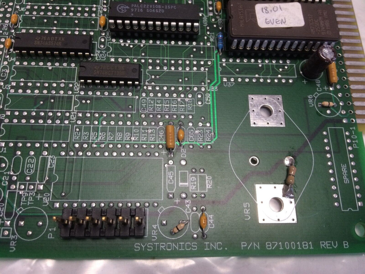 Systronics 87100181 Rev. B Circuit Board,Bv