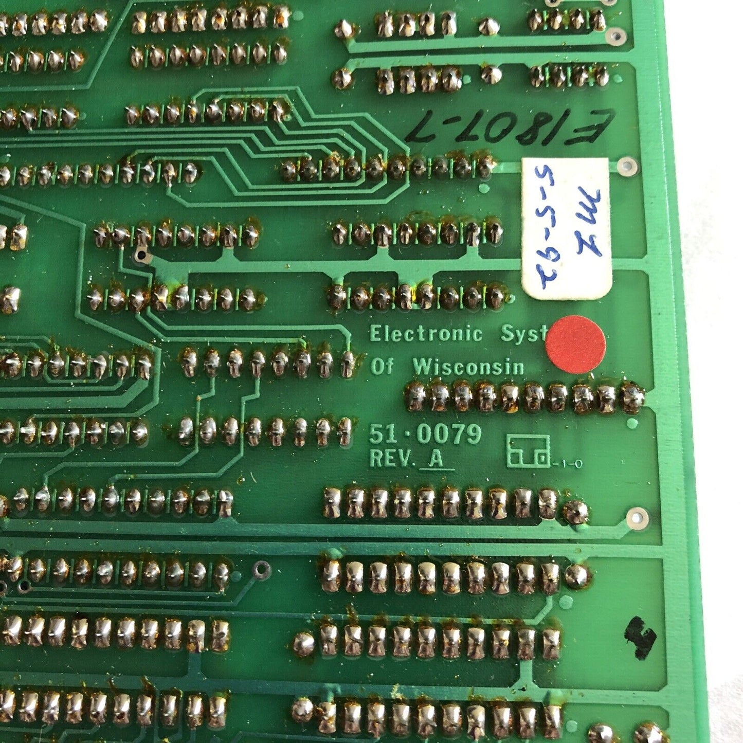 Wisconsin 35-008-0006 Electronic Systemscontrol Interface Board,51-0079 Rev.A,Er