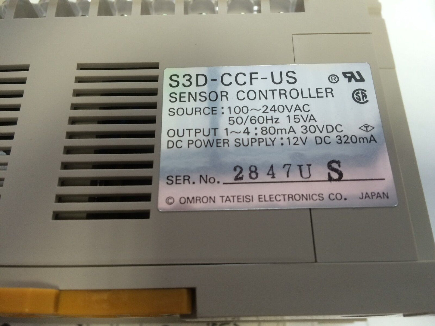New Omron S3d,S3d-Ccf-Us Sensor Controller 20I/O 12In 8Out 100-240Vac,Bu,Hl,Fc