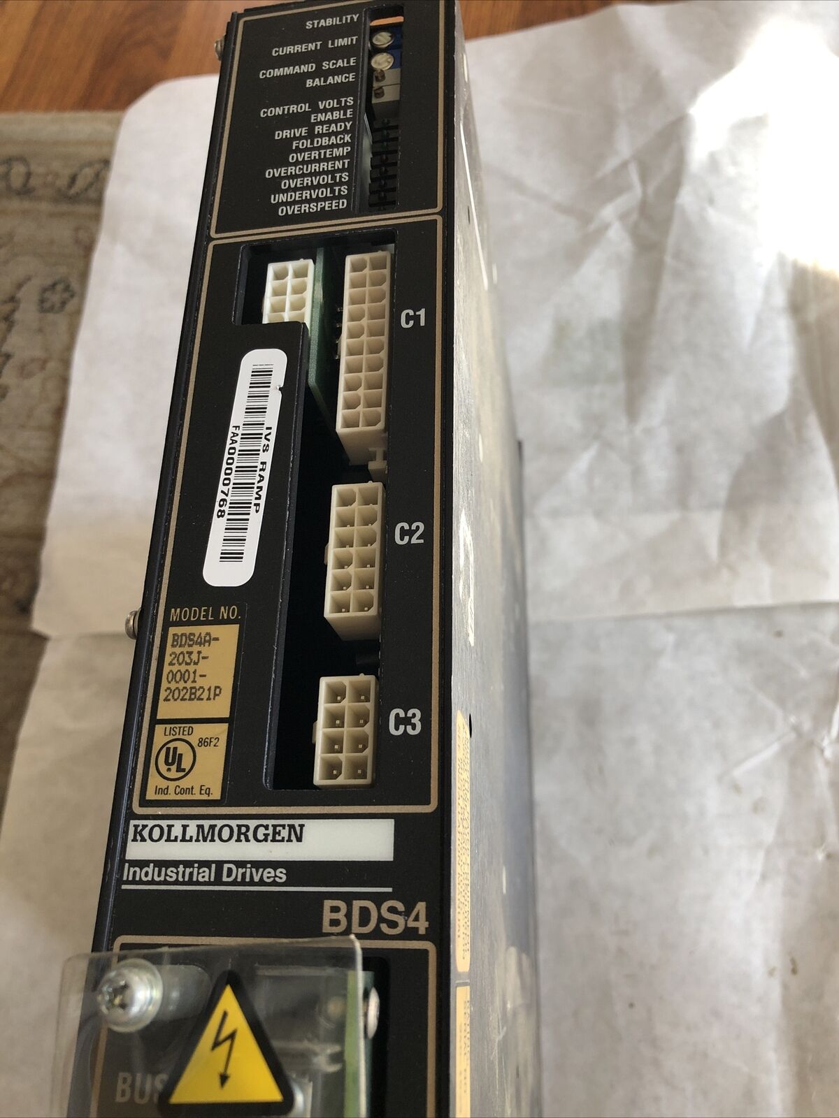 Kollmorgen Bds4a-203J-0001-202B21p,Bds4,310Vdc/4.5Amp In 230Vac/3Amp,Bh