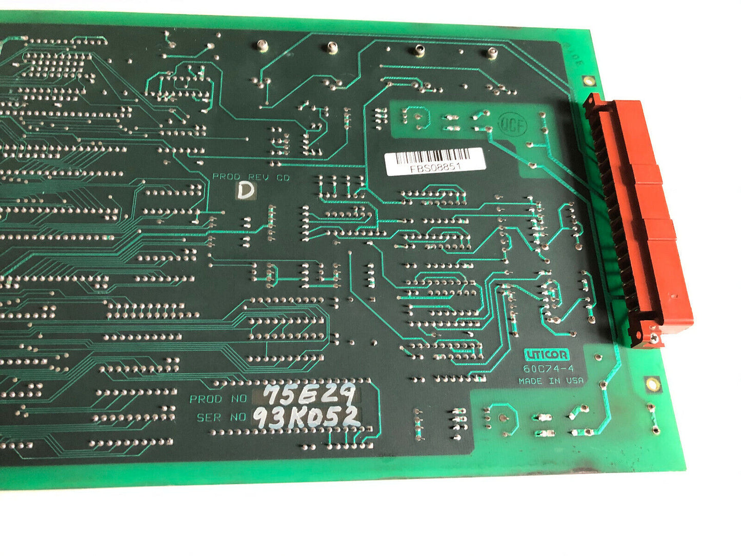 Uticor Technology 75E29  Weld Iii Circuit Board  60C74-2  60C74-4,Tn