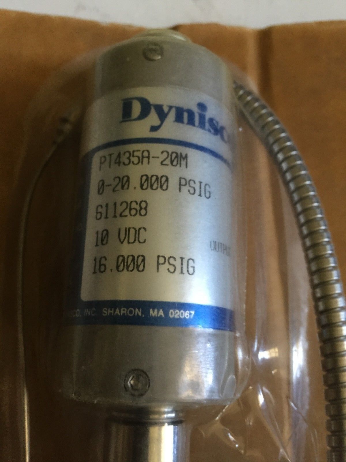 New Dynisco Pt435a-20M, Pt435a20m1018 Pressure Sensor,Pt435a 20M,Br