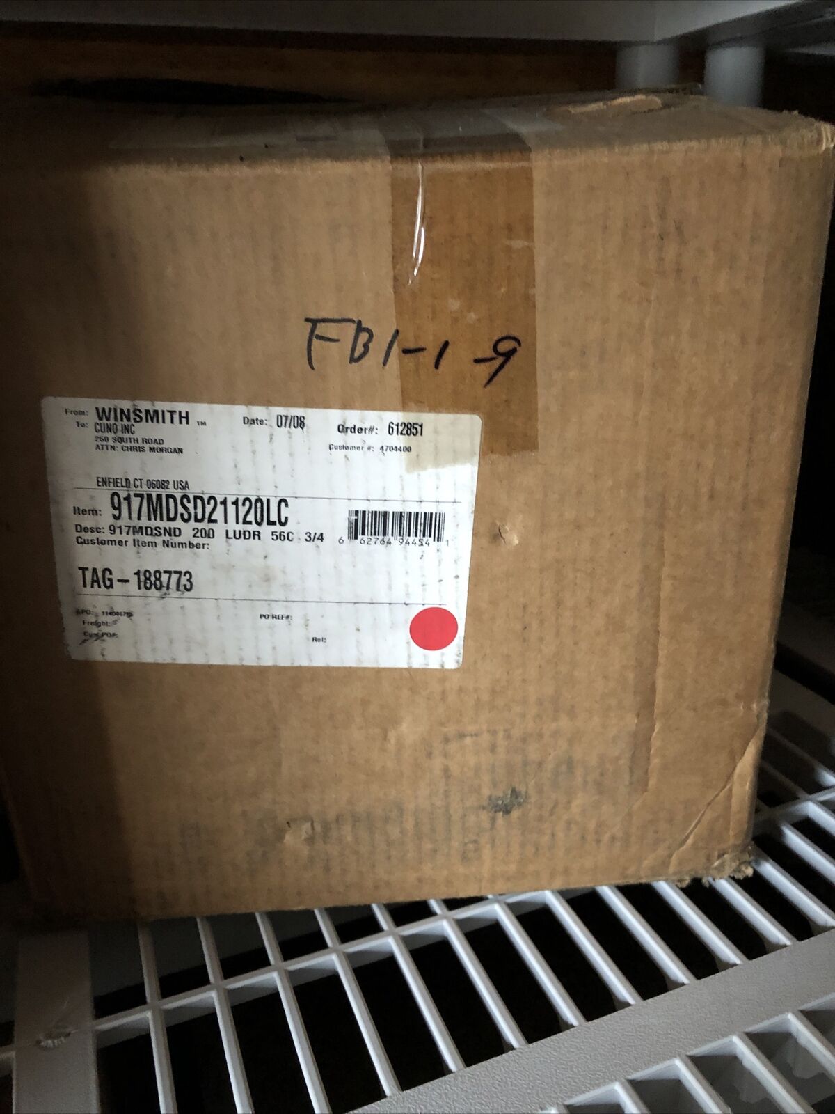 Winsmith 917Mdsnd Gear Speed Reducer,56C Frame,200:1 Ratio, 917Mdsd21120lc,Fb