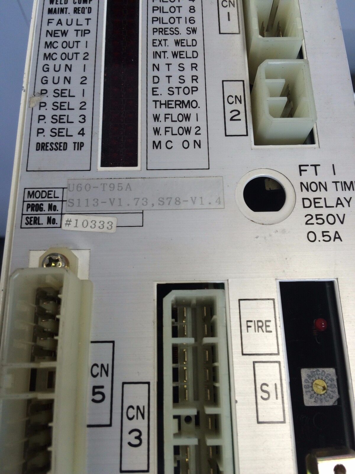 Wtc U60-T95a,U60s, S113-V1.73,S78-V1.4, Pc-805A-00A Welding Controller,Cw,Cf,To