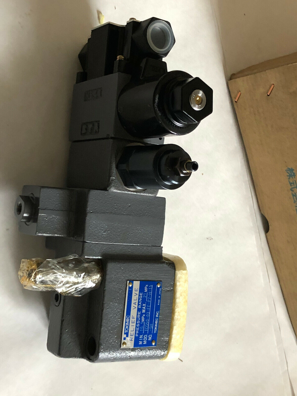 Tokimec Tcg50-03-Fe-P7-H-15 Sh,Dg4v-3-0B-M-P7-H-7-P12-54,Tgmsl-3-L-50 Valve,Ex