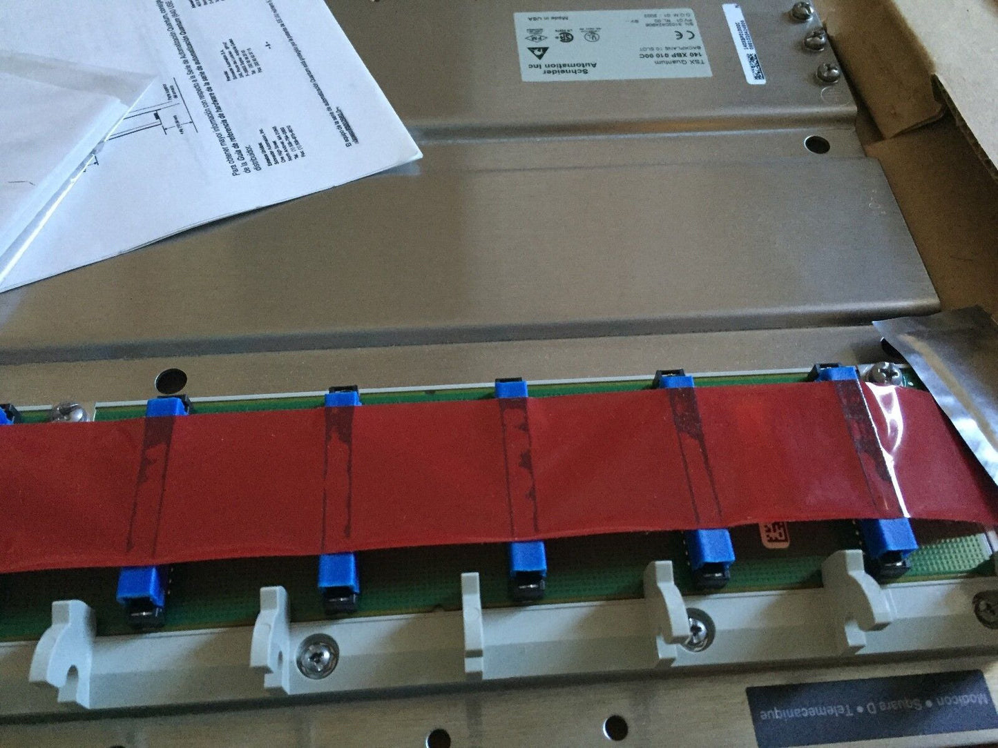 New Gould Schneider 140 Xbp 010 00C Backplane 10 Slot With Conformal Coat,Ba