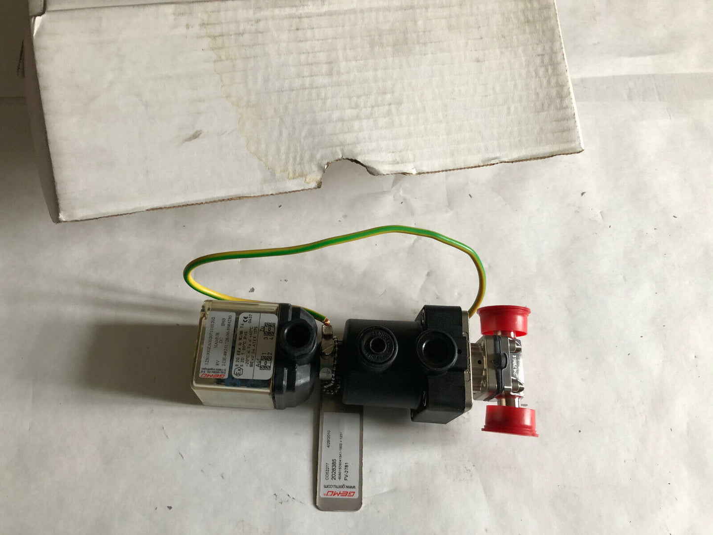 New Gemu Fv-2781 Actuator Valve,247061,Gemu 1231000Za002071101202,8V Namur,Tj