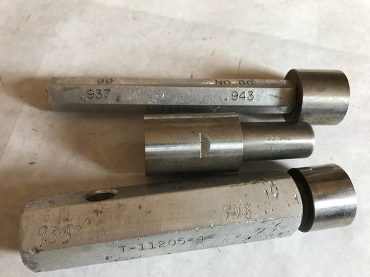 The Pipe Machinery 943,948,942 Inspection Gage Go No Go Plug .943 .948 .942,Ag