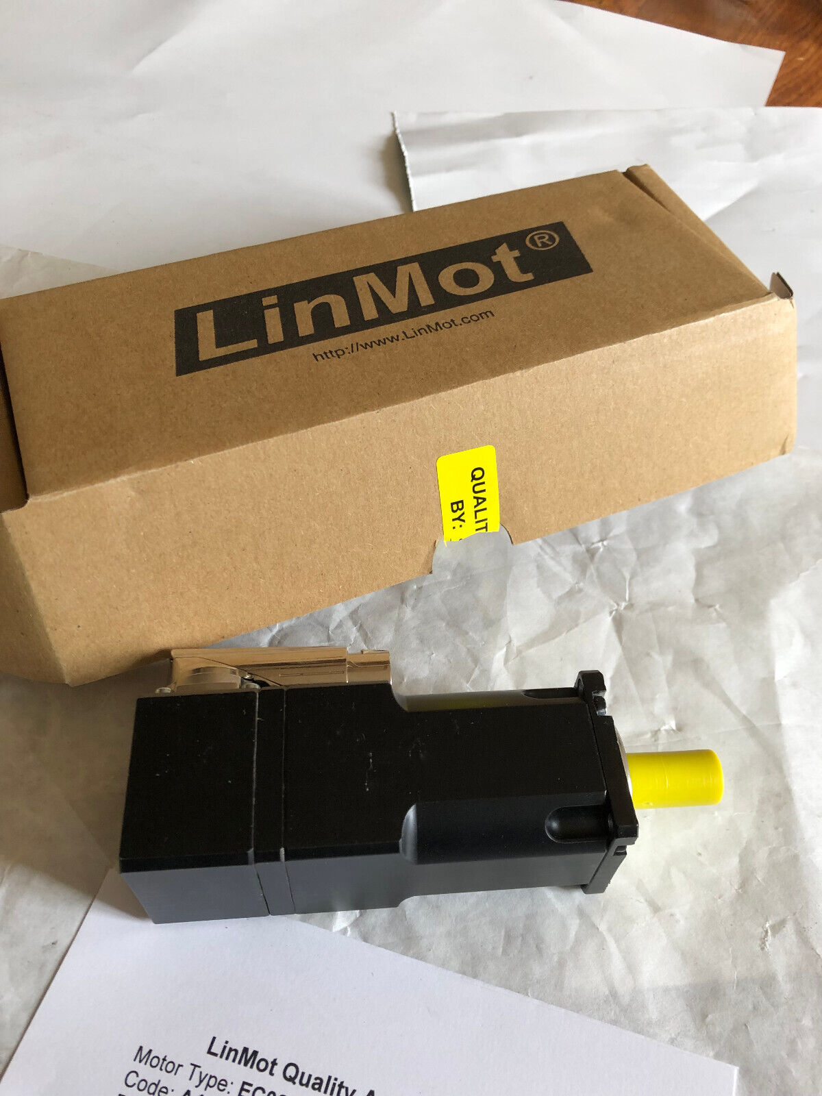 New Linmot Ec02-40/140 Ec Servo Motor,Linmot 01503457,48Vac,4000Rpm,A11133610,Cy