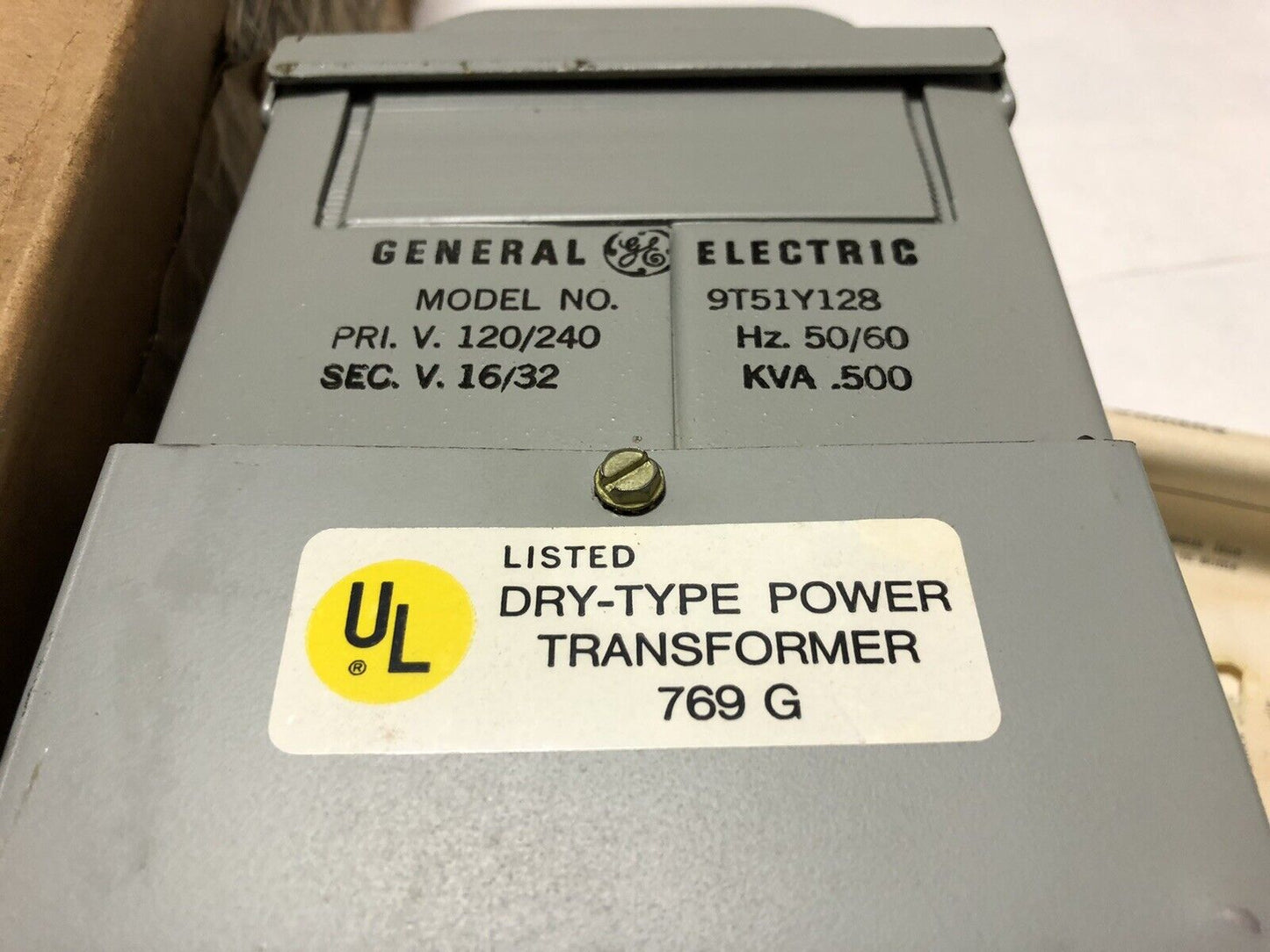 Ge 9T51y128 General Electric 9T 51Y Transformer Dry-Type Power 769G 120/240V,Ey