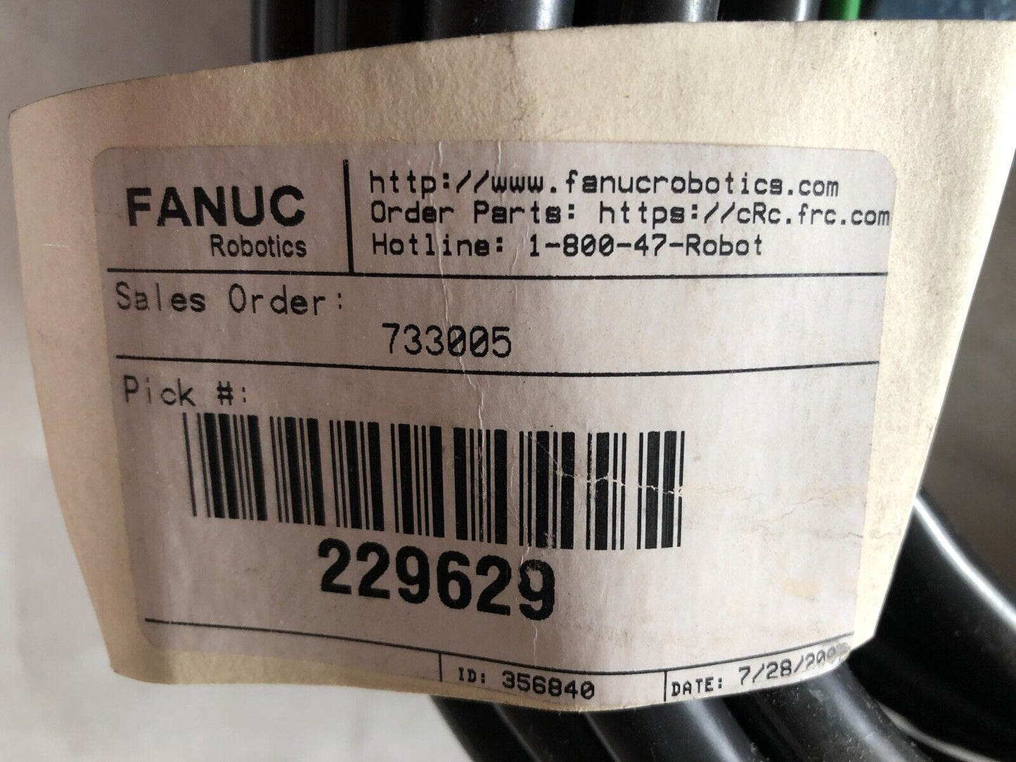 New Fanuc A660-2005-T564#L15r73a Cable Aux Ib 14M Rm1,Yz-7418047C, 2005-T564,Ev