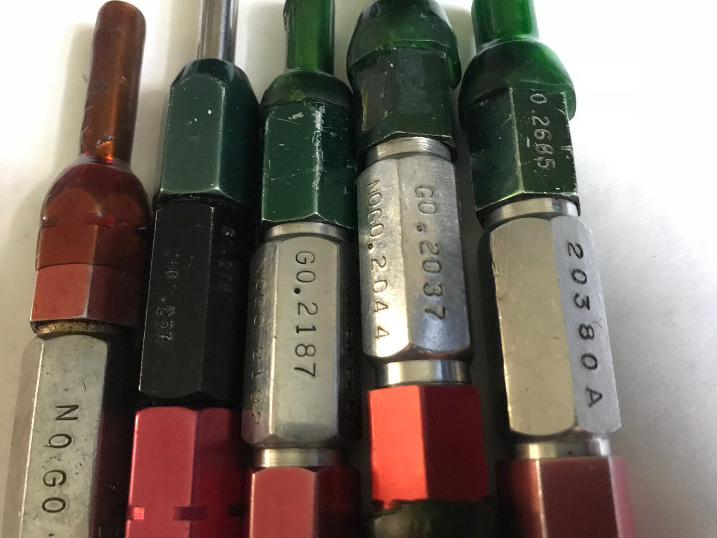 Lot Plug Gage Go Nogo Van Keuren .2037,2044,233,2499,280,2685,2280,375,3860,Es