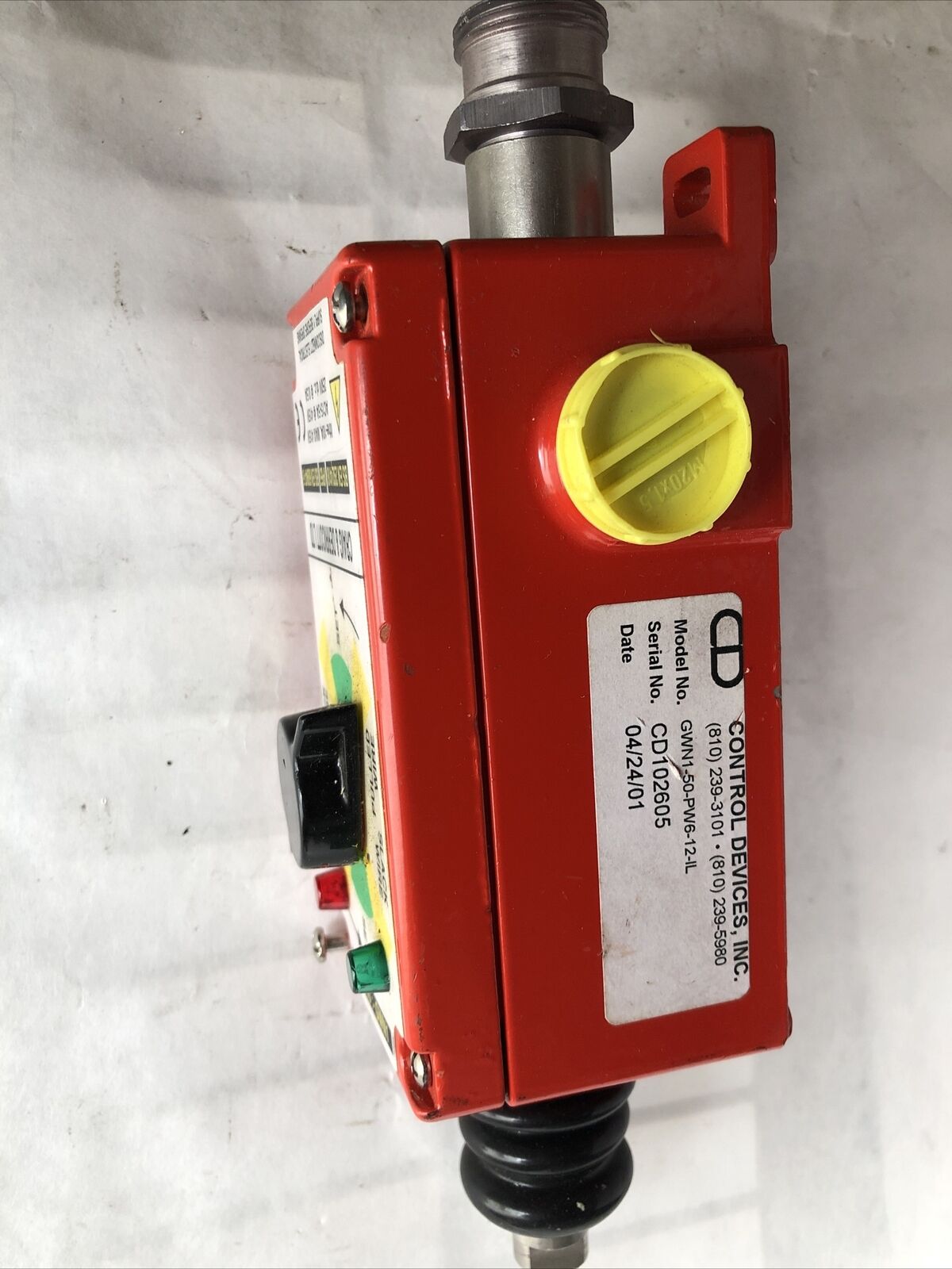 New Control Devices Gwn1 Emergency Stop Pull Switch Gwn1-50-Pw6-12-Il Craig,Fd