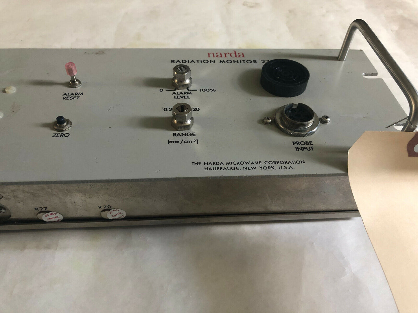 Narda 27015 Radiation Monitor ,A31u29184-1,Cg