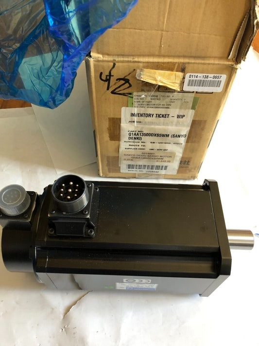 New Sanyo Denki Q1aa13500dxs5wm Sanmotion Servo Motor,Q1aa13500dxs5wm,5.0Kw,Az