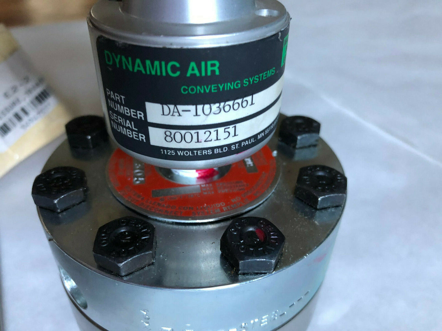 Ametek L-305,316L St Stl, 091805,Dynamic Air Da-1036661,133 E2-2 Transducer,Sg