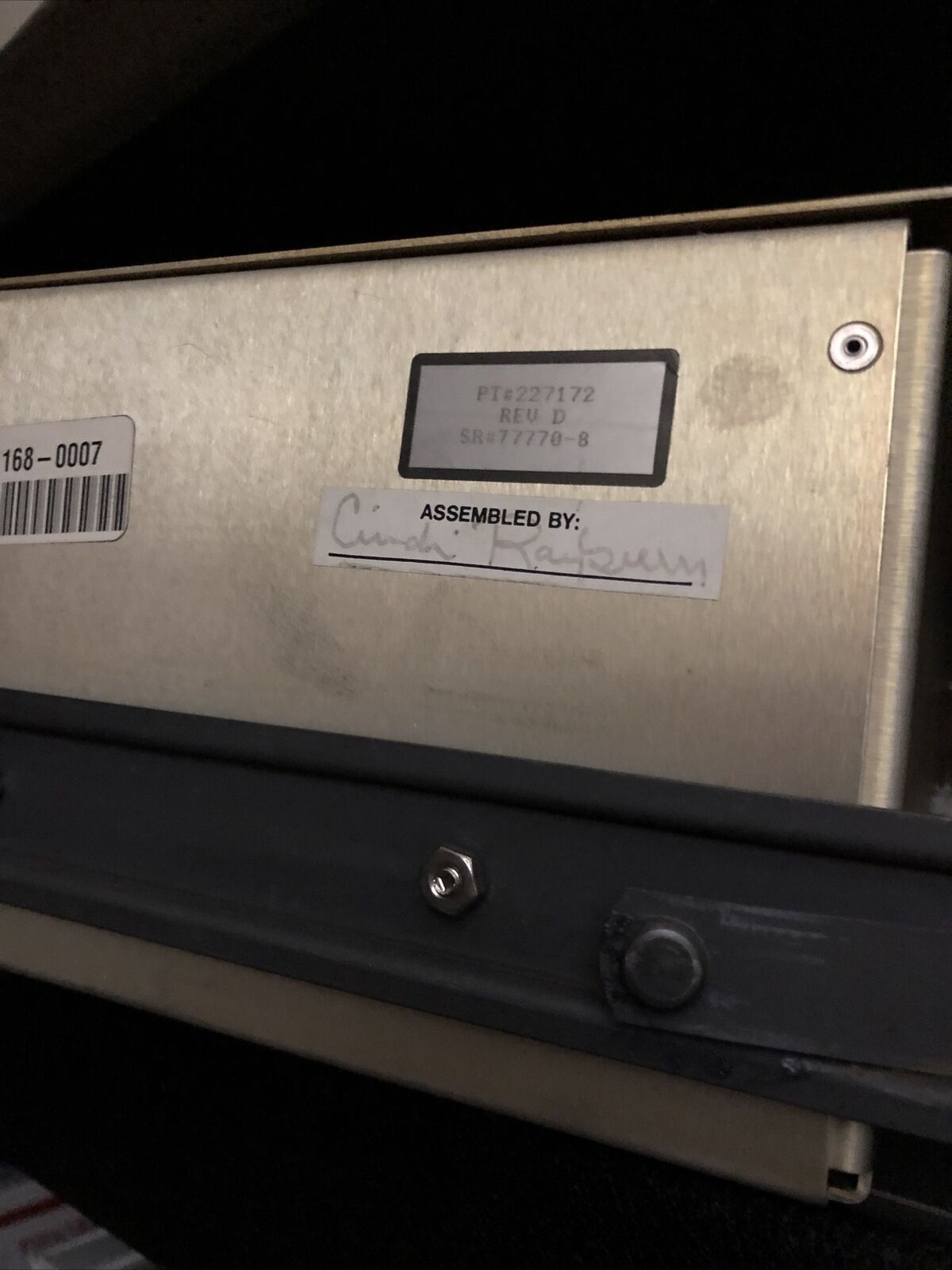 Laser Power Conditioner Pt #  227172 Rev D  From Script 75,Maxwell,Tjs,Bn
