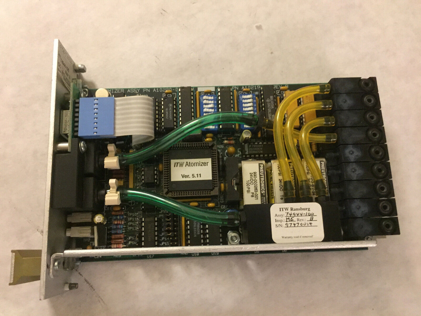 Ransburg 74944-190,Atomizer A10220-01,Pn A10219-01,74944-100 Module Ttl,Ct