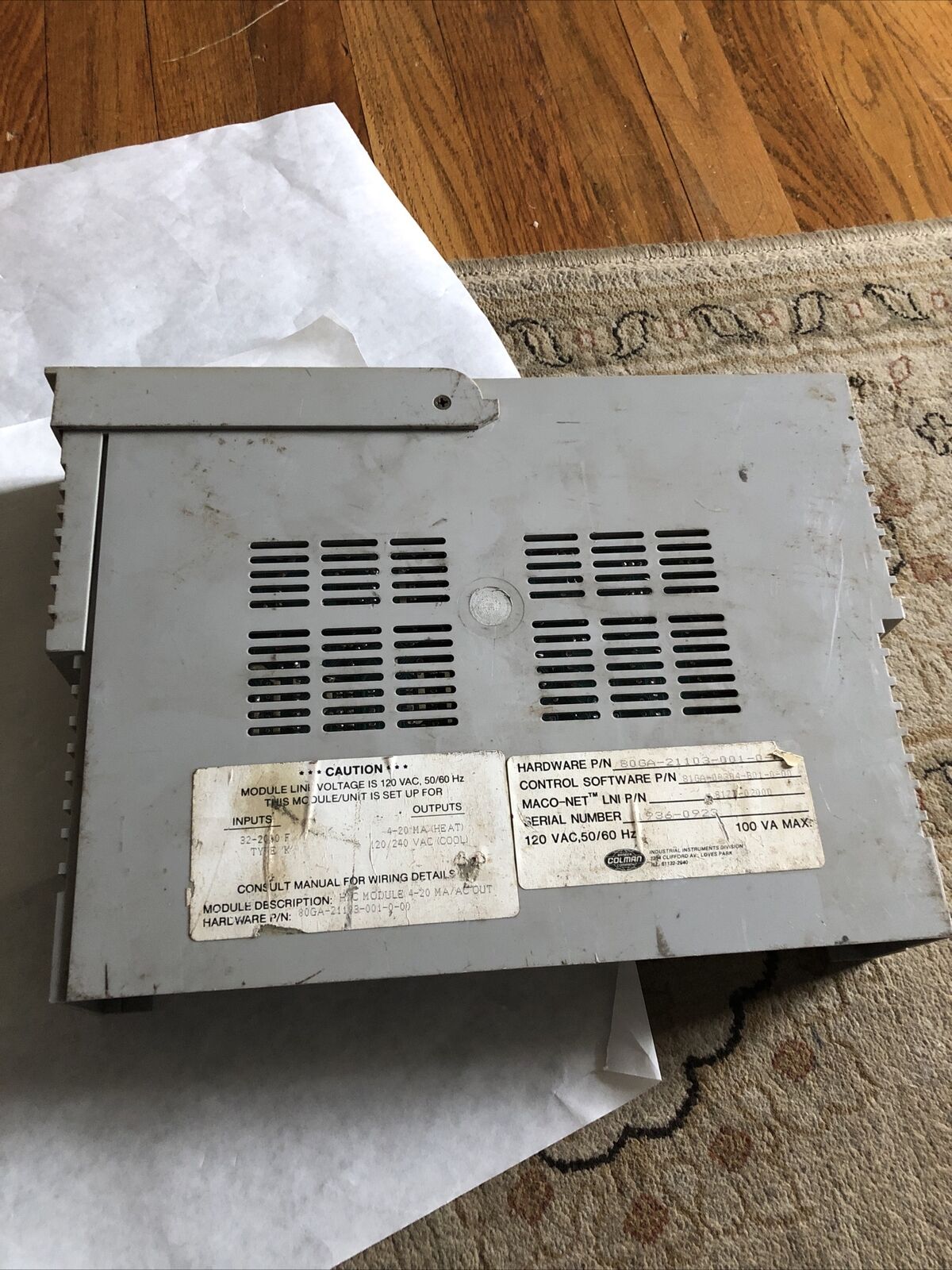 Barber Colman 80Ga-21103-001-0-00,Maco Pac,Maco 8000 Heat/Cool Module,81Zz,Sm